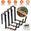 4Pcs Adjustable Planter Box Brackets Flower Box Holders Window Boxes Planters Hooks No Drill Railing Planter Mounts for Windowsills Garden Fences Balc