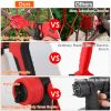 Electric Paint Sprayer HVLP Spray Painting Gun Handheld Painter with Different Spray Patterns 5 Nozzles 800ML Detachable Cup Flow Adjustable Length Ad