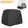 Universal 4 Passengers Golf Cart Cover 210D Water-Resistant UV-Resistant Outdoor Cover Fits For EZGO Club Car Yamaha