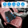 Lumbar Support Pillow For Office Chair Car Seat Home Dining Chair Soft Memory Foam Back Support Cushion With Vibration Washable Cover Elastic Strap Ba