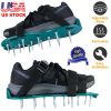 1Pair Lawn Aerator Shoes Grass Aerating Spike Sandal Heavy Duty Aerator Shoes w/ Adjustable Straps for Lawn Garden