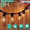 50FT Decorative Globe String Lights Outdoor Indoor 25Pcs Bulb Light Strings Fairy String Lamps for Garden Lawn Patio Cafe Party