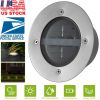 Solar LED Disk Lights IP44 Water-Resistant Light Sensor Lawn Light Auto On/Off Light Built in for Garden Yard Deck Path