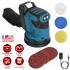 Cordless Electric Orbital Sander with Dust Collector 20V Rechargeable Battery 4.92IN Random Orbit 3 Speeds Up to 11000OPM For Car Detailing Sanding Po