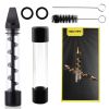 Glass Blunt Pipe Twisty 7-in-1 Grinder Blunt Kit w/ Smoking Metal Tip Cleaning Brush