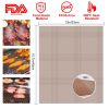 BBQ Grill Mat Non-Stick Mesh Mat Baking Sheet Liner Reusable Reversible Washable FDA-Approved for Outdoor Gas Charcoal