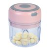 Mini Electric Garlic Chopper 8.45OZ Cordless Garlic Mincer Food Chopper Rechargeable Food Blender Chili Nut Onion Pepper Meat Ginger Baby Food