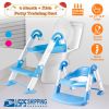 Kids Toilet Seat Toddler Potty Training Chair w/ Steps Stool Baby Toilet Ladder Anti-slip Safety