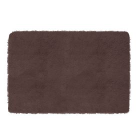 Fluffy Bedroom Rug 4’ x 2.6’ Anti-Skid Shaggy Area Rug Decorative Floor Carpet Mat for Nursery Bedroom Living Room (Option: Brown  GPCT2009)