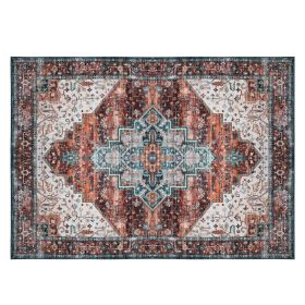 8x10FT Vintage Area Rug Modern Non Slip Carpet Boho Low Pile Soft Rug Waterproof Machine Washable Rug for Living Room Bedroom Kitchen Dining Room Unde (Option: 8 10FT Type3  GPCT5066)