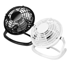 Personal USB Fan 360° Rotation Desk Table Cooling Fan Quiet Laptop Cooler Air Circulator (Option: Black  GPCT216)