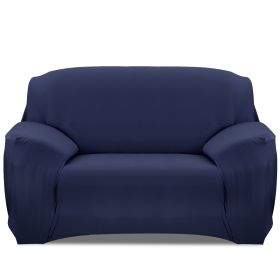 Sofa Cover Printed Stretch Sofa Furniture Cover Soft Sofa Slipcover Polyester Furniture Protector Cover (Option: NavyBLU 2S  GPCT1686)