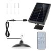 Solar Shed Lights Dimmable Timing Auto Off Sensor Hanging Lamp IP65 Waterproof Remote Control Pendant Light For Garden Patio Balcony with 9.84FT Wire