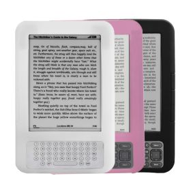 Kindle Protective Case Cover for Amazon Kindle3 White Black Pink (Option: White)