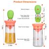 Oil Dispenser Bottle 2 In 1 Cooking Glass Olive Oil Dispenser Silicone Dropper with Silicone Brush Dropper Measuring Container for Kitchen Baking BBQ