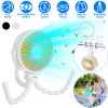 Portable Baby Stroller Fan Rechargeable Handheld Fan with Flexible Tripod Clip On Desktop Hanging Fan 3 Gear Speed 360° Tilt Head