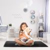 Fluffy Bedroom Rug 4’ x 2.6’ Anti-Skid Shaggy Area Rug Decorative Floor Carpet Mat for Nursery Bedroom Living Room