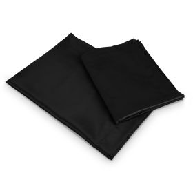 Luxury Silky Satin King Pillowcase Set (Option: Black  GPCT1329)