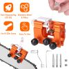 Chainsaw Chain Sharpening Jig Universal Chainsaw Sharpener Kit Hand Crank Chain Sharpener for Electric Saw for Lumberjack Garden Worker