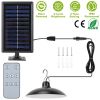 Solar Shed Lights Dimmable Timing Auto Off Sensor Hanging Lamp IP65 Waterproof Remote Control Pendant Light For Garden Patio Balcony with 9.84FT Wire