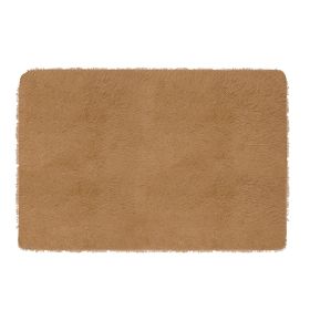 Fluffy Bedroom Rug 4’ x 2.6’ Anti-Skid Shaggy Area Rug Decorative Floor Carpet Mat for Nursery Bedroom Living Room (Option: Coffee  GPCT2009)