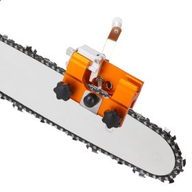 Chainsaw Chain Sharpening Jig Universal Chainsaw Sharpener Kit Hand Crank Chain Sharpener for Electric Saw for Lumberjack Garden Worker (Option: L)