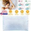 Cooling Memory Foam Pillow Ventilated Soft Bed Pillow w/ Cooling Gel Infused Memory Foam Heat Moisture Reducing Cooling Fiber Breathable Machine Washa