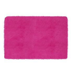 Fluffy Bedroom Rug 4’ x 2.6’ Anti-Skid Shaggy Area Rug Decorative Floor Carpet Mat for Nursery Bedroom Living Room (Option: ROSe  GPCT2009)