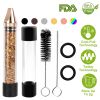 Glass Blunt Pipe Twisty 7-in-1 Grinder Blunt Kit w/ Smoking Metal Tip Cleaning Brush