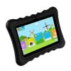 Shock-resistant Silicone Snap-on Case with Stand for 7” Tablets