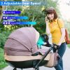 Portable Baby Stroller Fan Rechargeable Handheld Fan with Flexible Tripod Clip On Desktop Hanging Fan 3 Gear Speed 360° Tilt Head