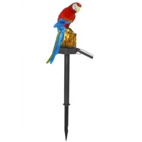 Solar Powered Parrot Garden Light IP65 Waterproof LED Parrot Landscape Lamp Decorative Lawn Lights For Yard Driveway Walkway Patio (Option: RedParrot  GPCT2831)