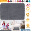 Fluffy Bedroom Rug 4’ x 2.6’ Anti-Skid Shaggy Area Rug Decorative Floor Carpet Mat for Nursery Bedroom Living Room