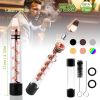 Glass Blunt Pipe Twisty 7-in-1 Grinder Blunt Kit w/ Smoking Metal Tip Cleaning Brush