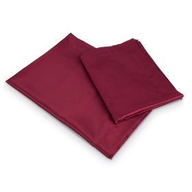 Luxury Silky Satin King Pillowcase Set (Option: Burgandy  GPCT1329)