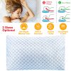 Cooling Memory Foam Pillow Ventilated Soft Bed Pillow w/ Cooling Gel Infused Memory Foam Heat Moisture Reducing Cooling Fiber Breathable Machine Washa