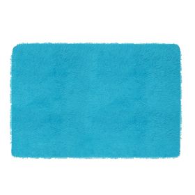 Fluffy Bedroom Rug 4’ x 2.6’ Anti-Skid Shaggy Area Rug Decorative Floor Carpet Mat for Nursery Bedroom Living Room (Option: BLUe  GPCT2009)