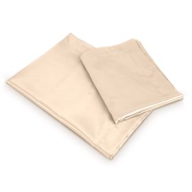 Luxury Silky Satin King Pillowcase Set (Option: Ivory  GPCT1329)