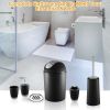 Bathroom Accessories Set 6 Pcs Bathroom Set Ensemble Complete Soap Dispenser Toothbrush Holder Tumbler Soap Dish Toilet Cleaning Brush Trash Can