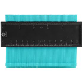 5 inch Shape Contour Gauge Duplicator Plastic Precisely Copy Irregular Shapes Profile Gauge  Measurement (Option: Aqua 5in  GPCT2144)