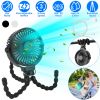 Portable Baby Stroller Fan Rechargeable Handheld Fan with Flexible Tripod Clip On Desktop Hanging Fan 3 Gear Speed 360° Tilt Head