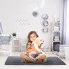 Fluffy Bedroom Rug 4’ x 2.6’ Anti-Skid Shaggy Area Rug Decorative Floor Carpet Mat for Nursery Bedroom Living Room